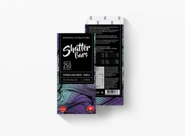 Euphoria Extractions – 500mg Shatter Bar – Milk Chocolate (Sativa) | Get Kush Canada