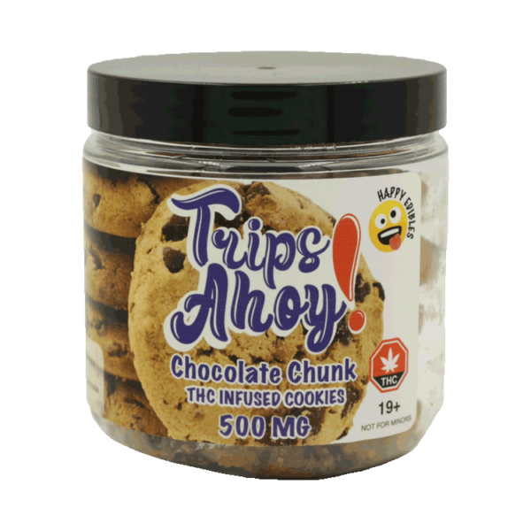 Trips Ahoy – Chocolate Chunk THC Infused Cookies – 500mg | Get Kush Canada