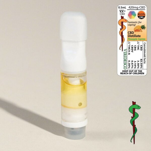 Viridesco – CBD Vape Cart – Pineapple Express 0.5ml | Get Kush Canada