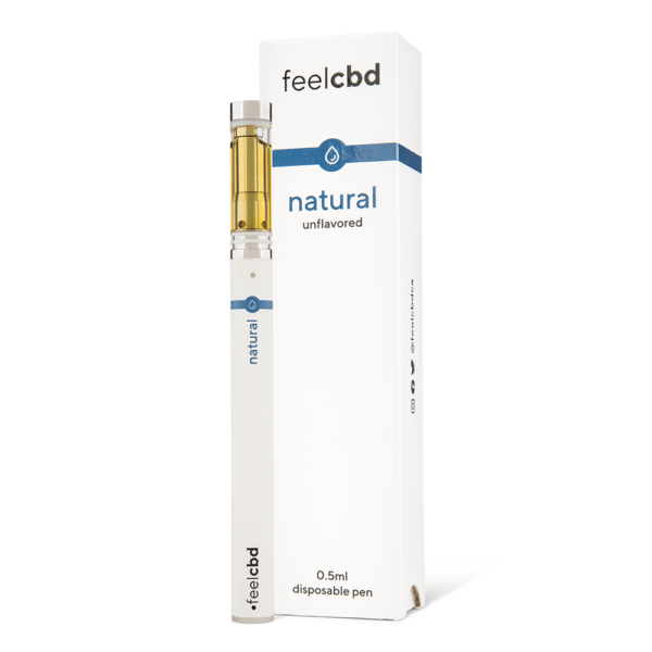 FeelCBD – Natural – Disposable CBD Vape Pen 0.5ml | Get Kush Canada