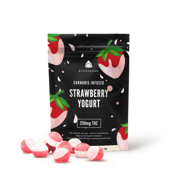 Buudabomb – Strawberry Yogurt Explosion – 250mg THC | Get Kush Canada