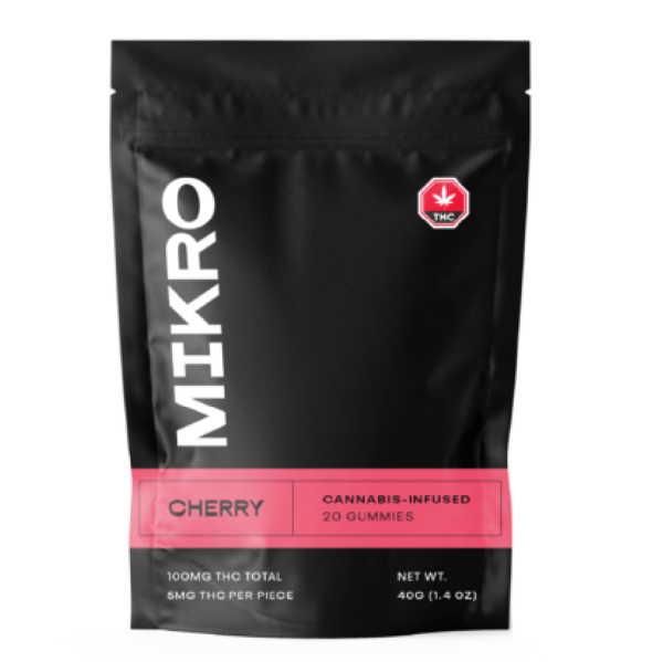 Mikro – THC Gummies – 100mg THC – Cherry | Get Kush Canada