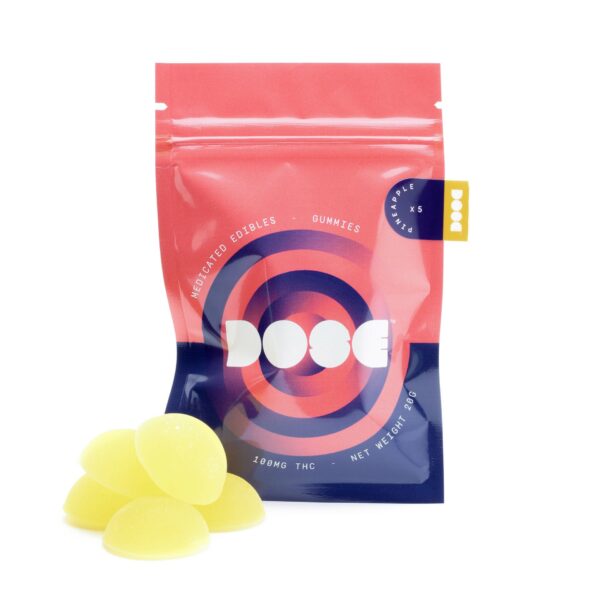 Dose Edibles Gummies – Pineapple | Get Kush Canada