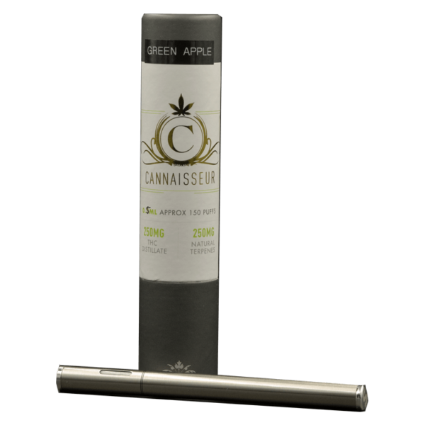 Cannaisseur – Disposable THC Distillate Pen – Green Apple 0.5ml | Get Kush Canada