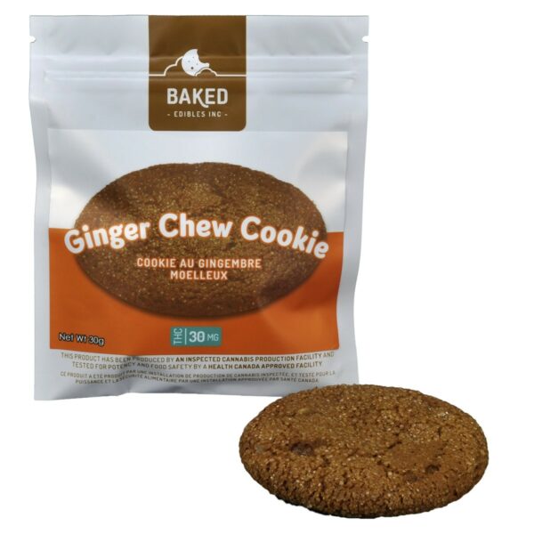 Baked Edibles – Cookie – Ginger Chew 30mg THC | Get Kush Canada