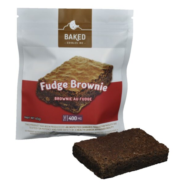 Baked Edibles – Fudge Brownie 400mg THC | Get Kush Canada
