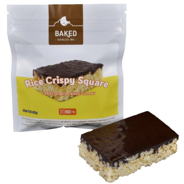 Baked Edibles – Rice Crispy Squares 60mg THC | Get Kush Canada