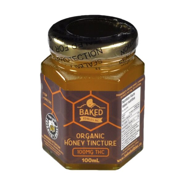 Baked Edibles – Organic Honey Tincture 100mg THC | Get Kush Canada