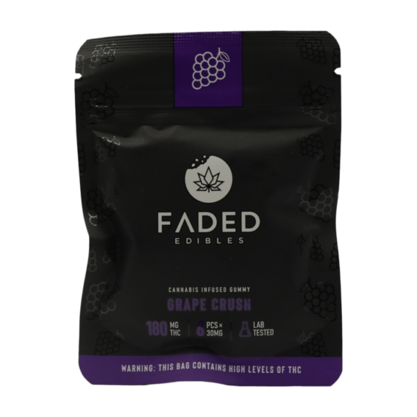 Faded Edibles – Grape Crush – 180mg | Get Kush Canada