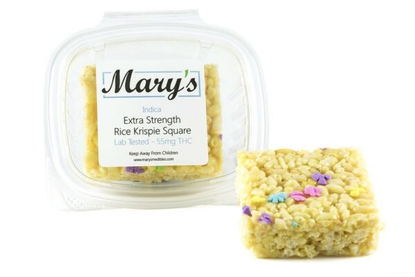 Mary’s Medibles – Extra Strength Rice Krispie Square – 55mg THC (Indica) | Get Kush Canada
