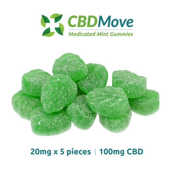 CBD Move – CBD Gummies – Mint Leaves – 100mg | Get Kush Canada