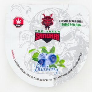 The Green Samurai – Blueberry Gummies – 150mg | Get Kush Canada
