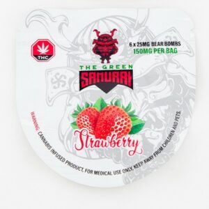 The Green Samurai – Strawberry Gummies – 150mg | Get Kush Canada