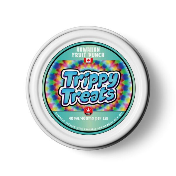 Trippy Treats – Hawaiian Fruit Punch Gummies – 400mg THC | Get Kush Canada