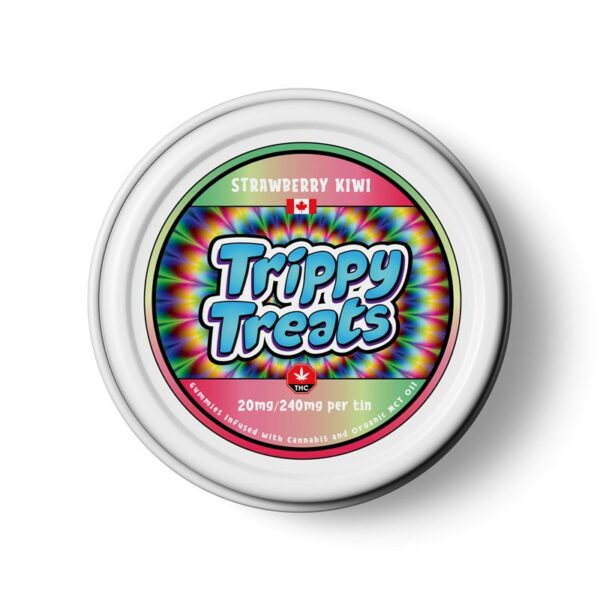 Trippy Treats – Strawberry Kiwi Gummies – 240mg THC | Get Kush Canada