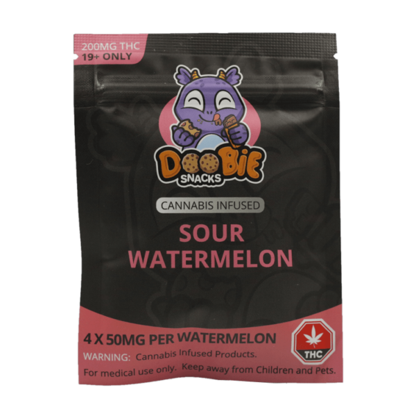 Doobie Snacks – CBD Sour Gummy Bears – 150mg CBD | Get Kush Canada