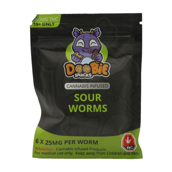 Doobie Snacks – CBD Sour Gummy Bears – 150mg CBD | Get Kush Canada