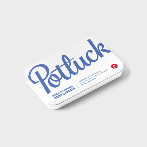 Potluck – Hard Candy – Sour Blue Raspberry – 300mg THC | Get Kush Canada