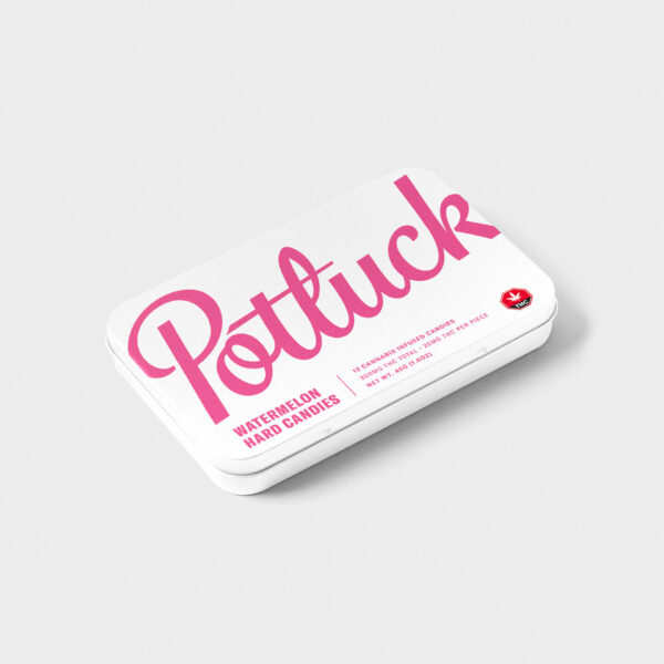 Potluck – Hard Candy – Watermelon – 300mg THC | Get Kush Canada