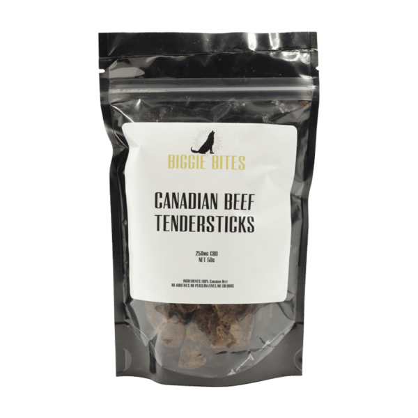 Biggie Bites – Canadian Beef Tendersticks – 250mg CBD | Get Kush Canada