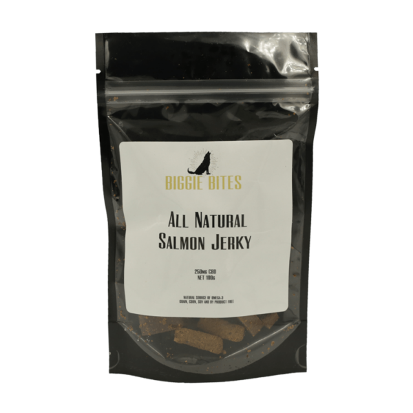 Biggie Bites – All Natural Salmon Jerky – 250mg CBD | Get Kush Canada