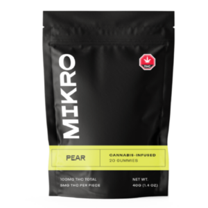 Mikro – THC Gummies – 100mg THC – Pear | Get Kush Canada