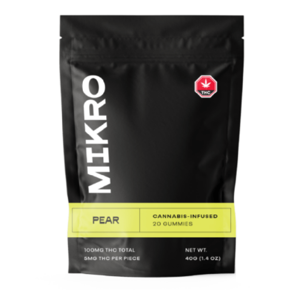 Mikro – THC Gummies – 100mg THC – Pear | Get Kush Canada