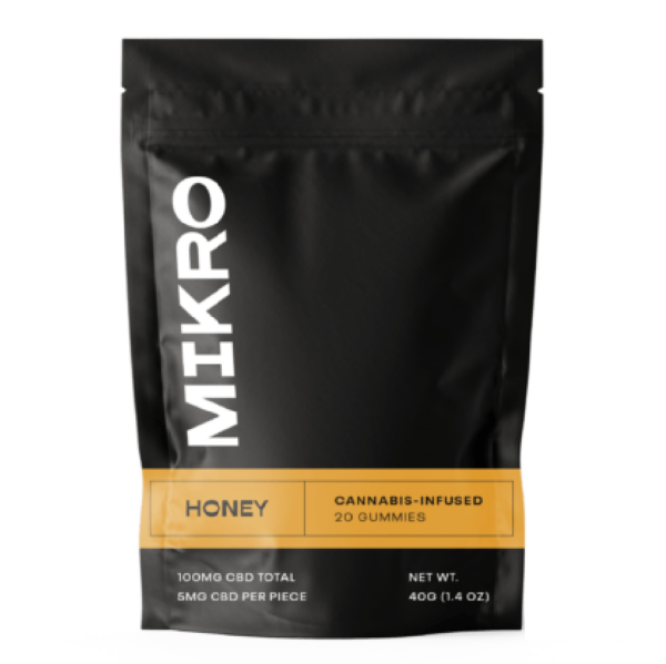 Mikro – CBD Gummies – 100mg CBD – Honey | Get Kush Canada