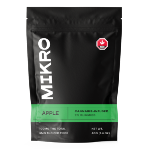 Mikro – THC Gummies – 100mg THC – Apple | Get Kush Canada