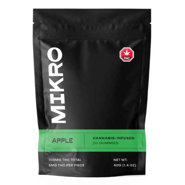 Mikro – THC Gummies – 100mg THC – Apple | Get Kush Canada