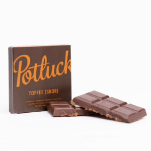 Potluck – Infused Chocolate – Toffee (Skor) – 300mg THC | Get Kush Canada