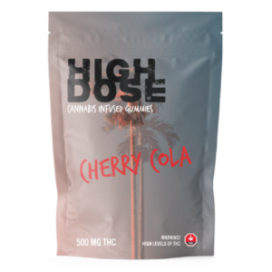 High Dose – cannabis Infused Gummies – Cherry Cola – 500mg/1500mg | Get Kush Canada