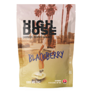High Dose – cannabis Infused Gummies – Blackberry – 1000mg/1500mg | Get Kush Canada