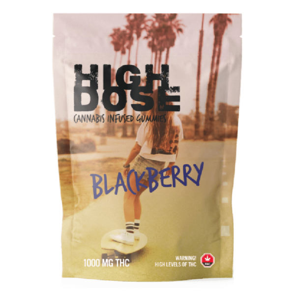 High Dose – cannabis Infused Gummies – Blackberry – 1000mg/1500mg | Get Kush Canada
