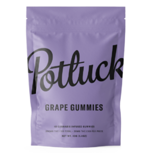 Potluck Extracts – Grape Gummies (1:1) – 100mg THC / 100mg CBD | Get Kush Canada
