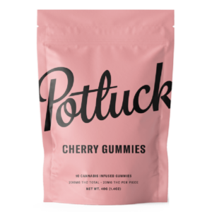 Potluck Extracts – Cherry Gummies – 200mg THC | Get Kush Canada