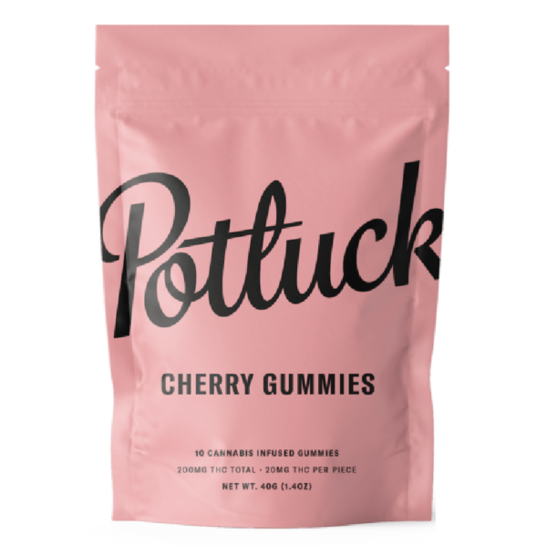 Potluck Extracts – Cherry Gummies – 200mg THC | Get Kush Canada