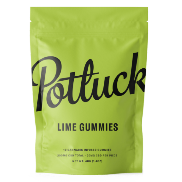 Potluck Extracts – Lime Gummies (CBD) – 200mg | Get Kush Canada