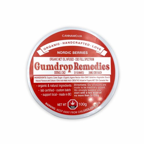 Gumdrop Remedies – Nordic Berries – 500mg CBD | Get Kush Canada