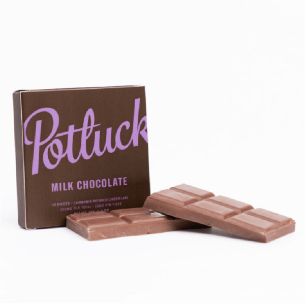 Potluck – Infused Chocolate – Milk Chocolate – 300mg THC | Get Kush Canada