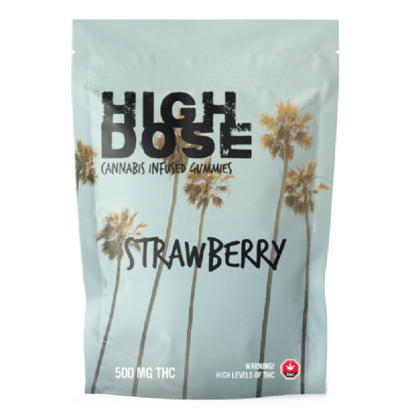 High Dose – cannabis Infused Gummies – Strawberry – 500mg/1000mg | Get Kush Canada