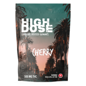 High Dose – cannabis Infused Gummies – Cherry – 500mg/1000mg | Get Kush Canada