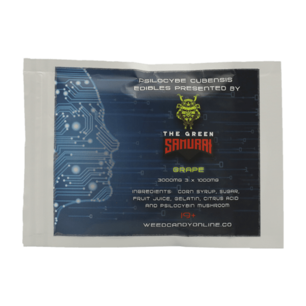 The Green Samurai – Shroom Gummies – Grape – 3g | Get Kush Canada