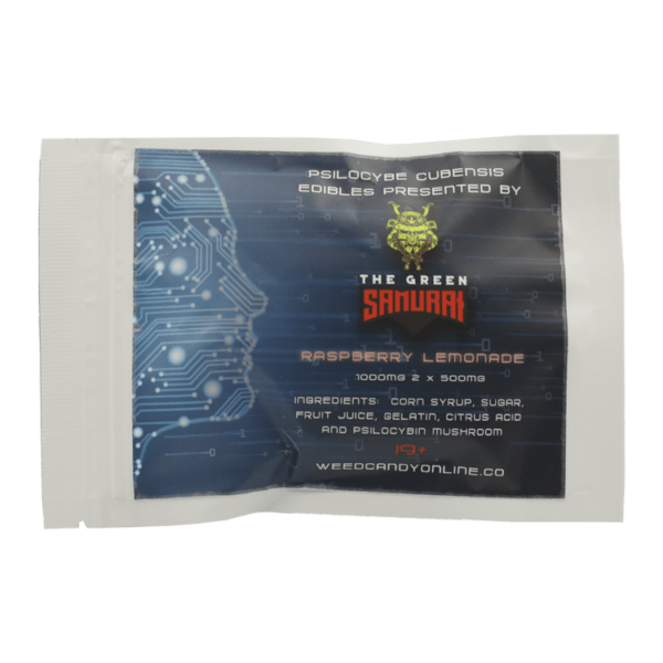The Green Samurai – Shroom Gummies – Raspberry Lemonade – 1g | Get Kush Canada