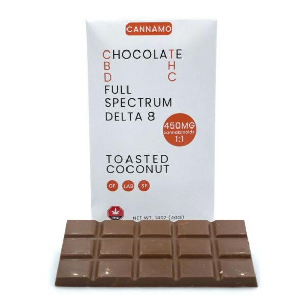 Cannamo – Full Spectrum CBD 1:1 Delta 8 Chocolate – 450mg | Get Kush Canada